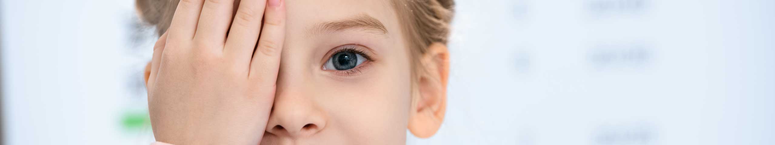 Atropine eye drops can be used to treat myopia in children..