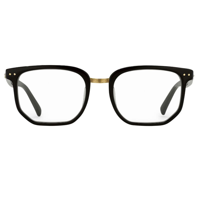 Black acetate and gold frame