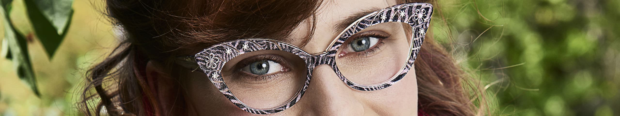 woman wearing Francis Klein eye wear