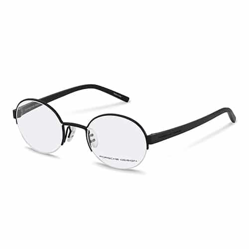 Black round spectacle frame
