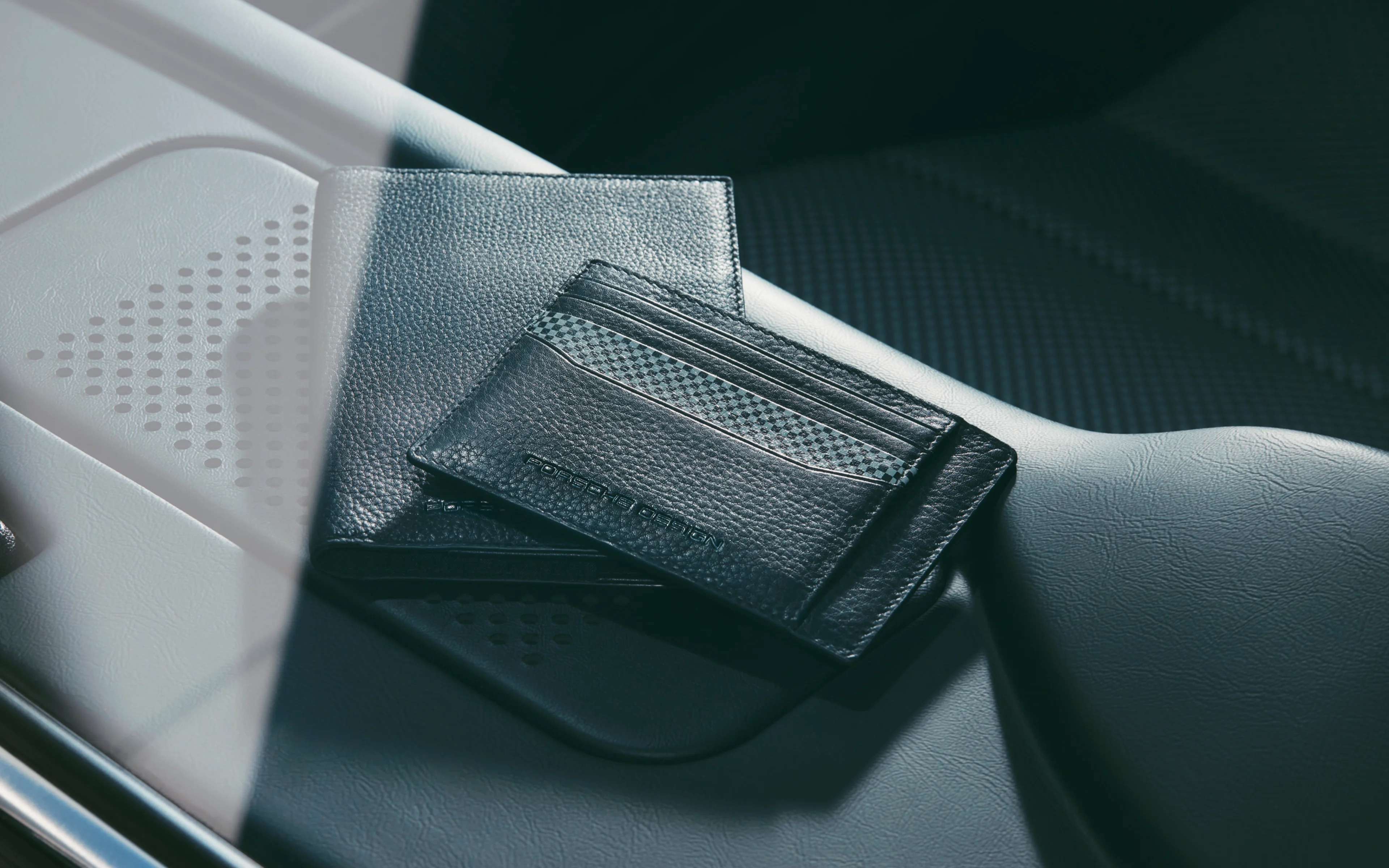 A Porsche branded wallet.