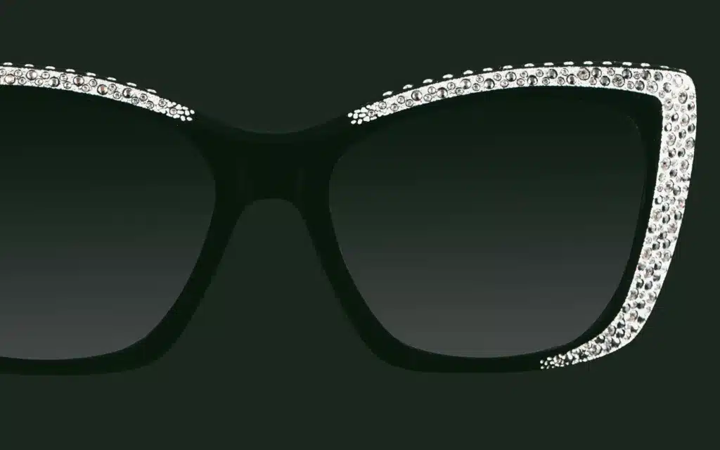 A pair of sunglasses in the Zora range by Sospiri.