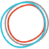 The Eye Practice logo symbol — three interlocking circles in blue, red and grey